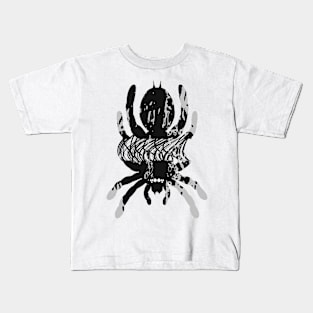 Tarantula Silhouette 82 (Tie Dye) Kids T-Shirt